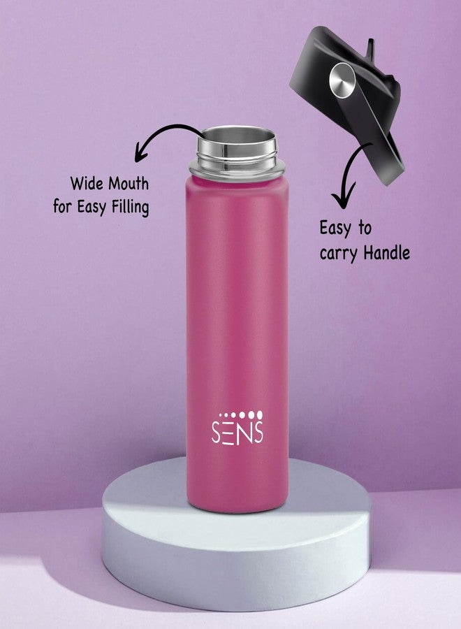 SENS Hydra Metallic Stainless Steel Sipper 500ml Water Bottle Hot or Cold up to 24 Hours | Leak Proof, BPA Free, Eco-Friendly | Travel | Office | Home | Purple - Image 5